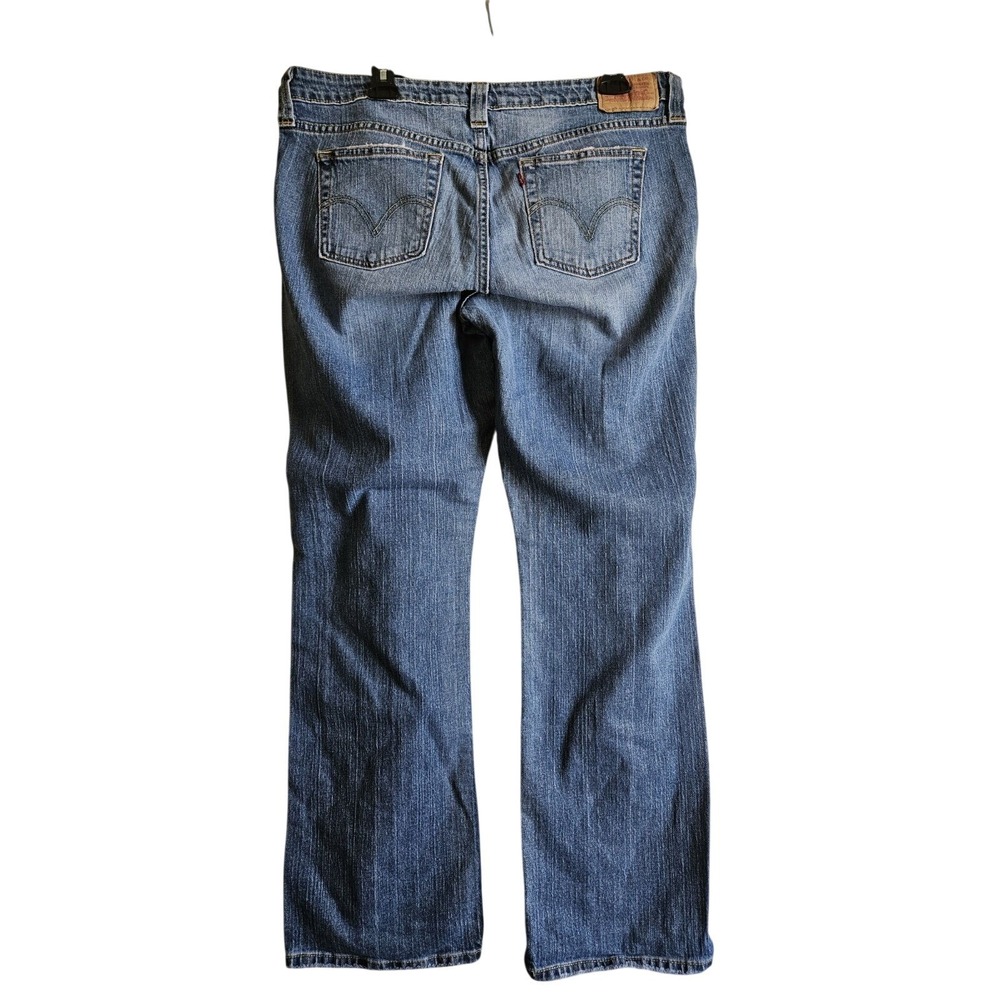 Levi's Superlow 518 Bootcut Jeans Women 15 M Blue Low Rise Stretch Denim Western